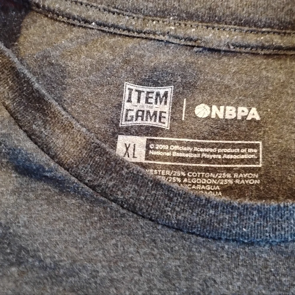 Official NBA Paul George caricature T-shirt black size XL - Picture 3 of 3